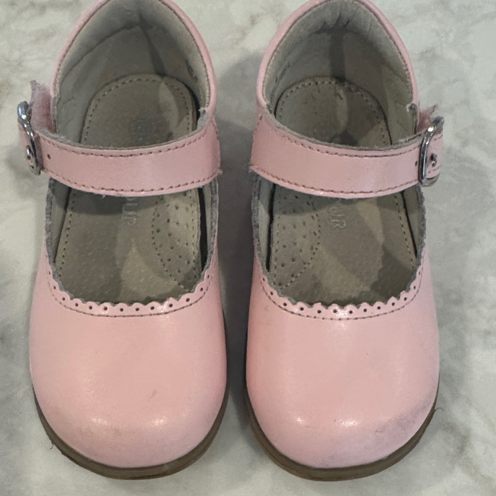 L'Amour Light Pink Mary Jane Dress Shoes